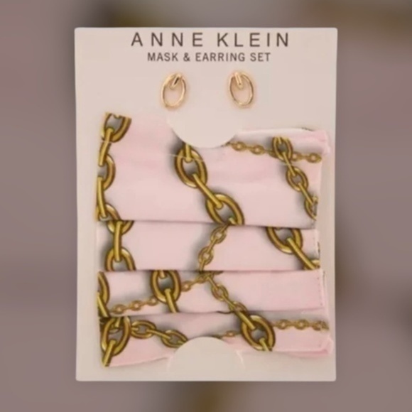 ANNE KLEIN Earrings & Coordinating Mask Set NWT - Picture 5 of 5